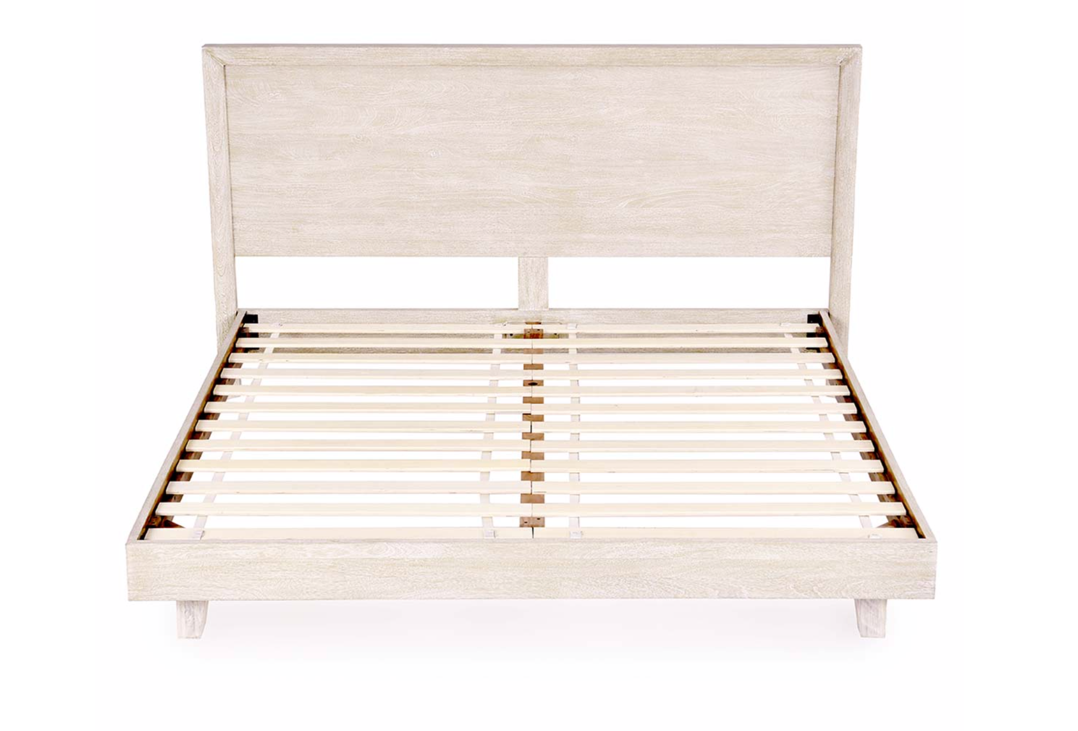 Reese 85" King Bed - New White Wash