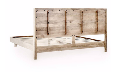 Reese 85" King Bed - New White Wash