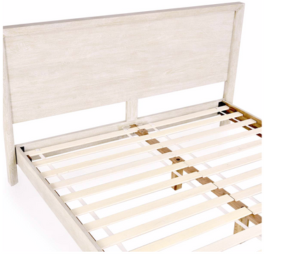 Reese 85" King Bed - New White Wash