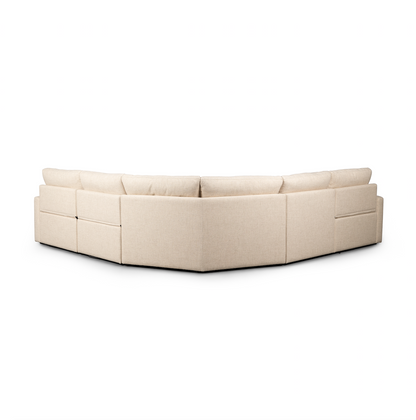 Tillman 139" x 139" Power Motion Sectional - Natural