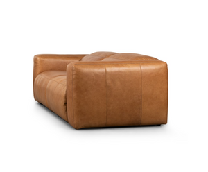 Radford 91" 2 Cushion Top Grain Leather Power Motion Sofa - Butterscotch