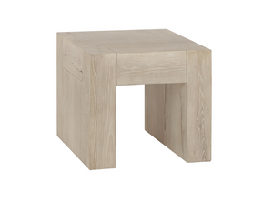 Bristow 24" Reclaimed Oak End Table - White