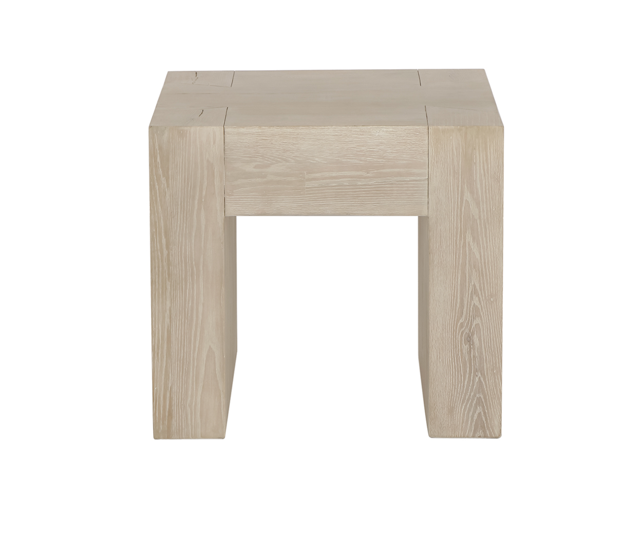 Bristow 24" Reclaimed Oak End Table - White