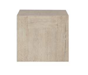 Bristow 24" Reclaimed Oak End Table - White