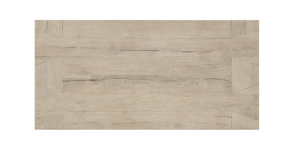 Bristow 60" Oak Coffee Table - White