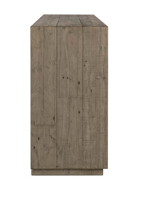 Tempe 80" 4 Door Pine + Concrete Sideboard - Driftwood