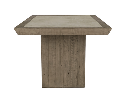 Tempe 84" Pine + Concrete Dining Table - Driftwood
