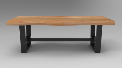 Malcolm Acacia 60" Live Edge Coffee Table - Natural