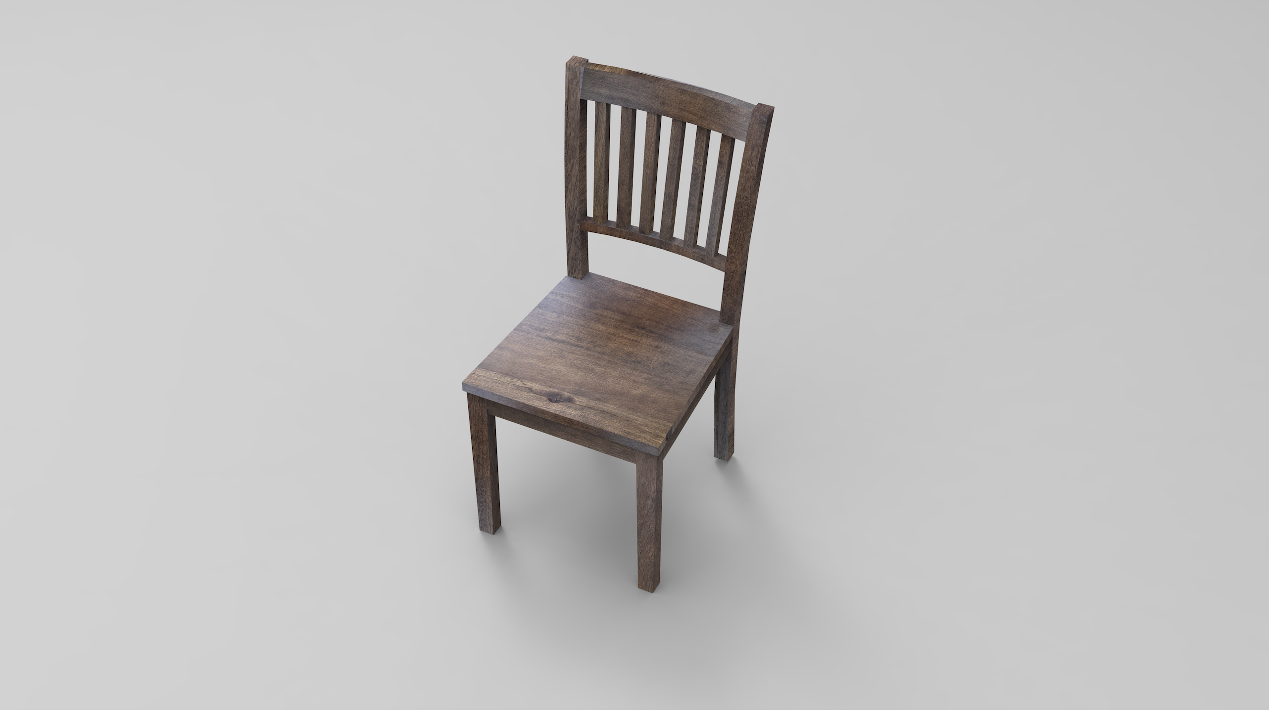Weston Ladderback Dining Chair - Dark Natural