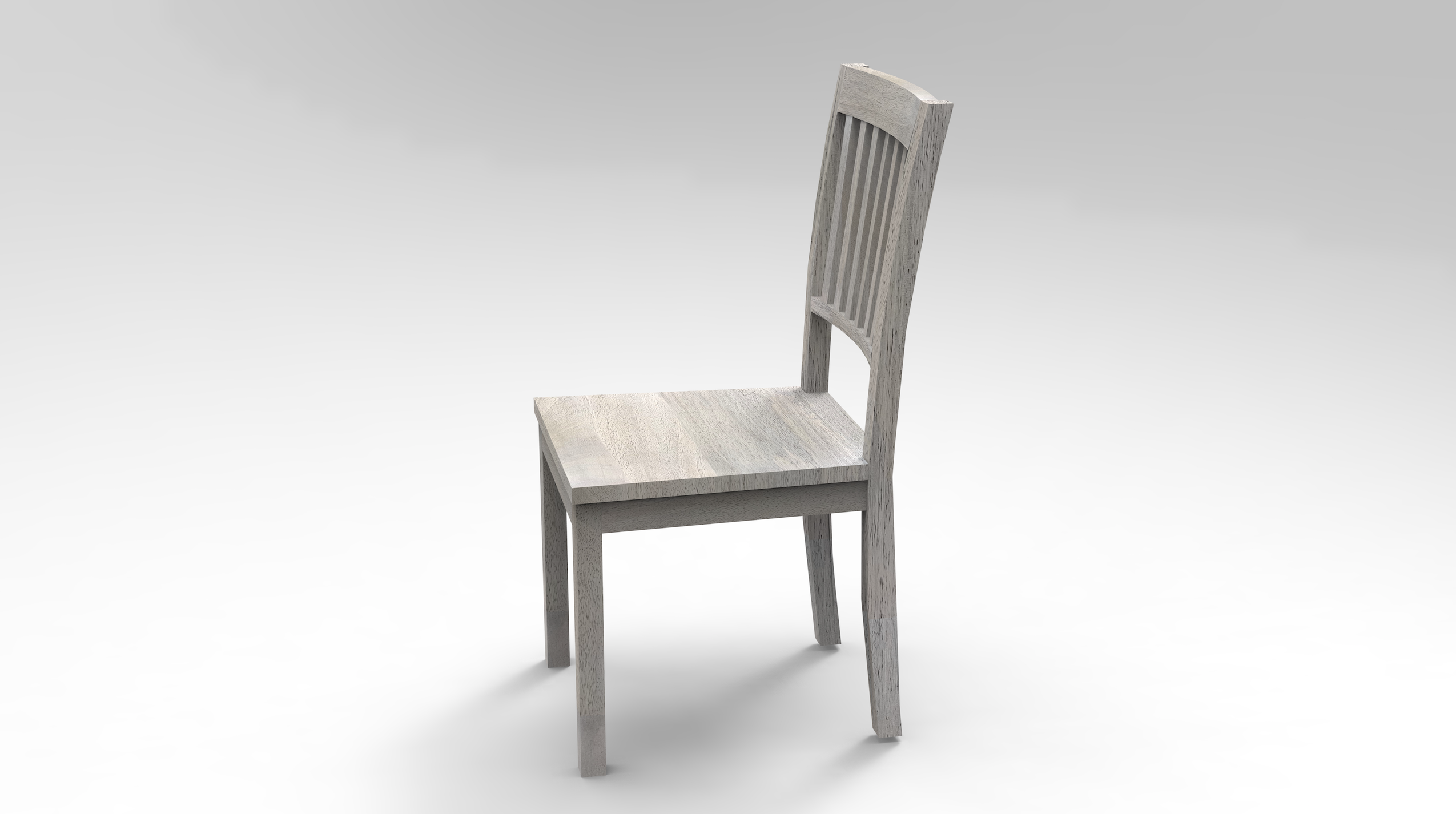 Weston Ladderback Dining Chair - White Natural