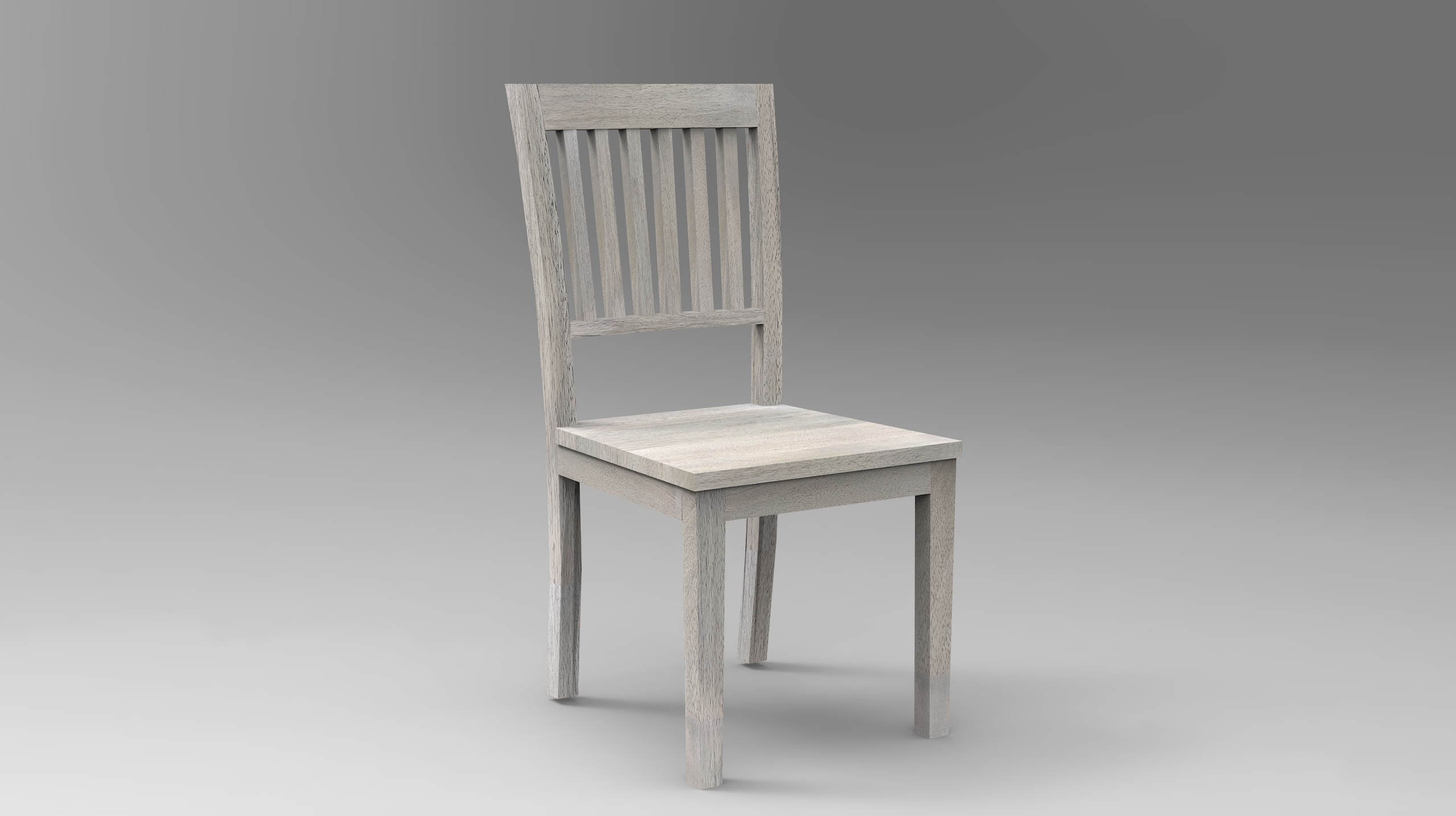 Weston Ladderback Dining Chair - White Natural