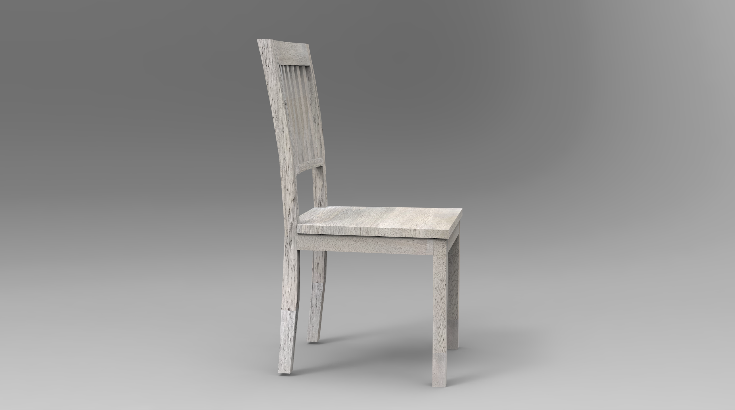 Weston Ladderback Dining Chair - White Natural