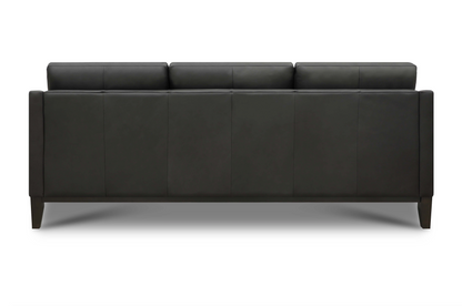 Torrey 87" Tufted Top Grain Leather 3 Cushion Sofa - Amadeus Smoke