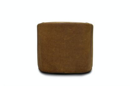 Korrie Top Grain Leather Swivel Chair - Coyote Tan