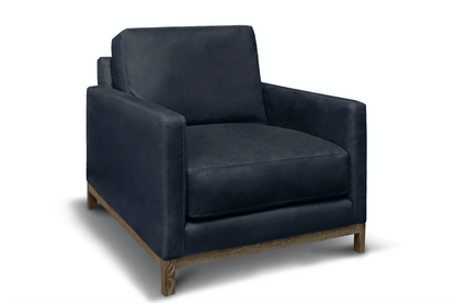 Clarksdale 32" Top Grain Leather Chair - Napa Admiral