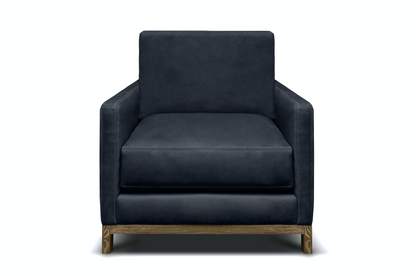 Clarksdale 32" Top Grain Leather Chair - Napa Admiral