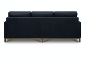 Clarksdale 90" Top Grain Leather 3 Cushion Sofa - Napa Admiral