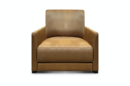 Raphael 39" Top Grain Leather Chair - Bravo Bronze