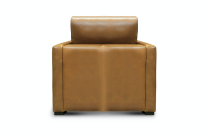 Raphael 39" Top Grain Leather Chair - Bravo Bronze
