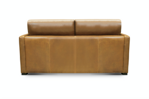 Raphael 70" Top Grain Leather 2 Cushion Loveseat - Bravo Bronze