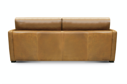 Raphael 90" Top Grain Leather 2 Cushion Sofa - Bravo Bronze