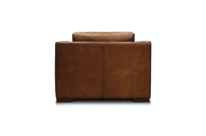 Leonardo Luxe 50" Top Grain Leather Chair - Daytona Antique