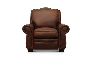 Buckingham 43" Top Grain Leather Reclining Chair - Daytona Antique