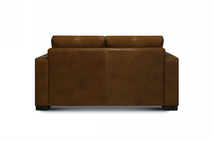Norton 64" Top Grain Leather 2 Cushion Loveseat - Portofino Cinnamon