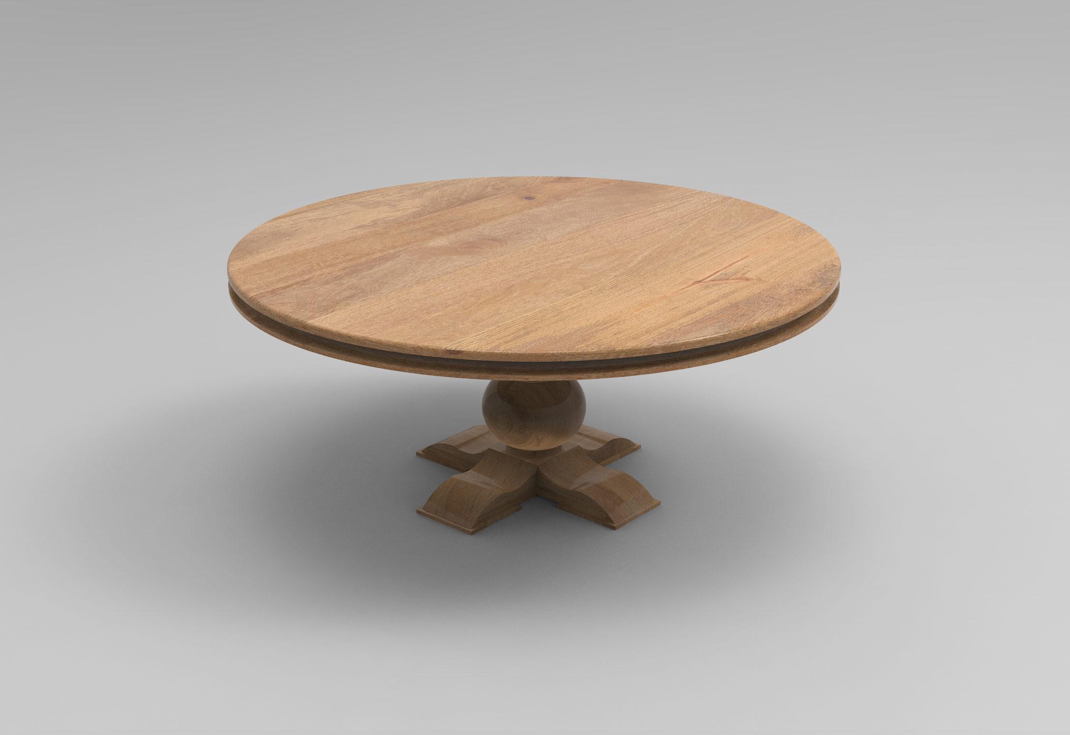Marcia 72" Acacia Round Dining Table - Natural