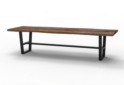 Malcolm Acacia 120" Live Edge Dining Table - Natural + Smoke