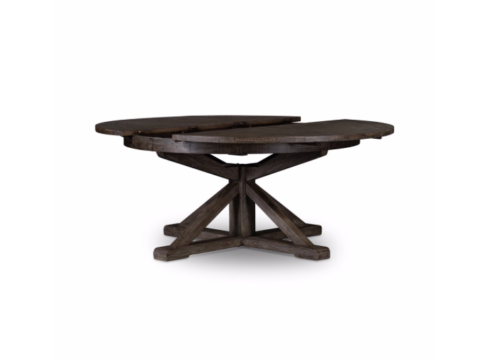 Celeste 63" - 79" Round Extension Dining Table - Black Olive - Classic Carolina Home