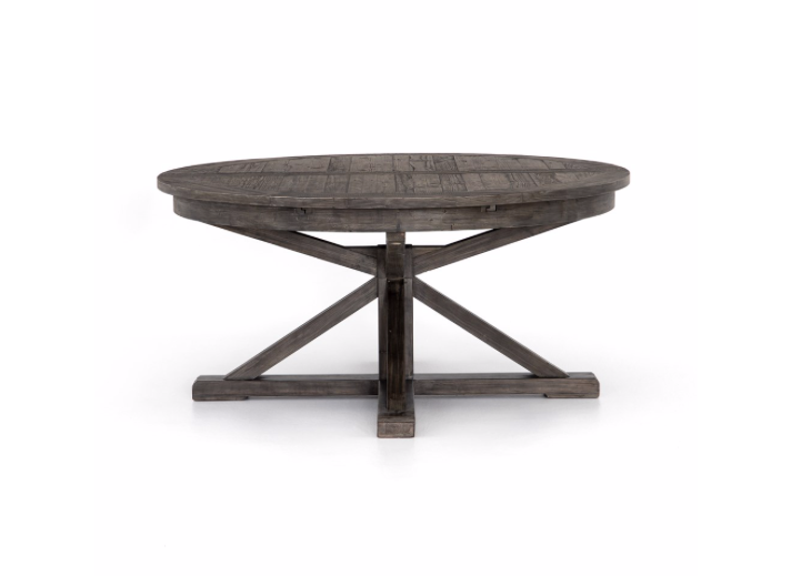 Celeste 63" - 79" Round Extension Dining Table - Black Olive - Classic Carolina Home