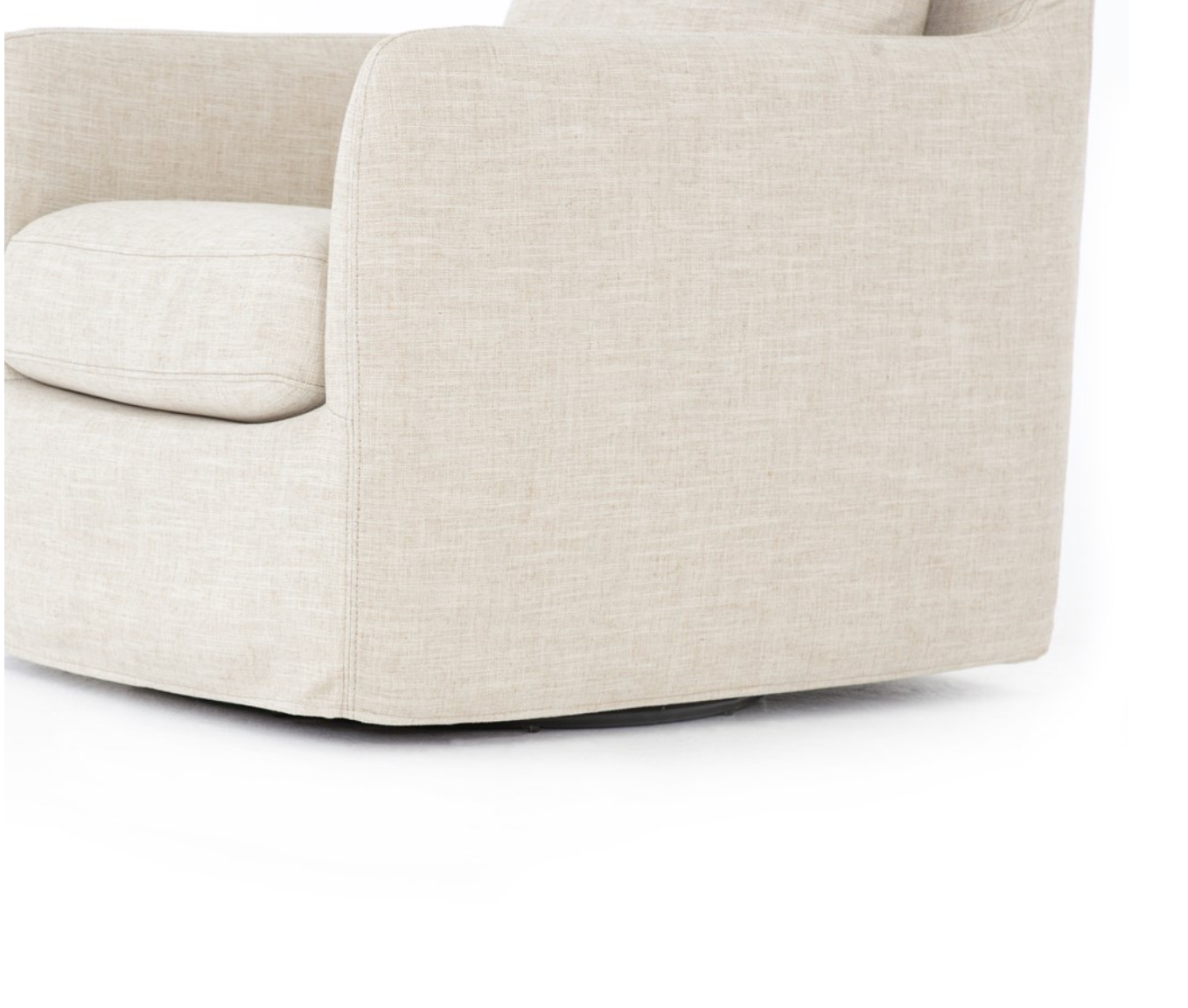 Bankside 26" Swivel Chair - Cambric Ivory