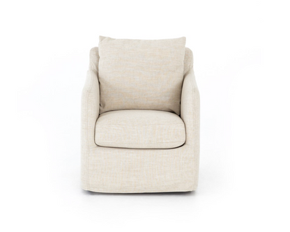Bankside 26" Swivel Chair - Cambric Ivory