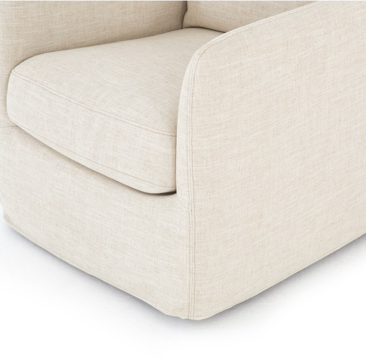 Bankside 26" Swivel Chair - Cambric Ivory