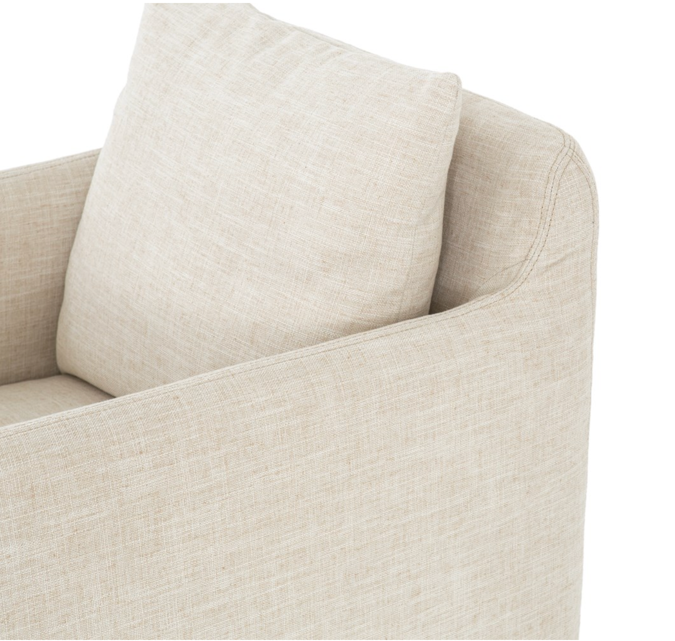 Bankside 26" Swivel Chair - Cambric Ivory