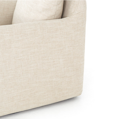 Bankside 26" Swivel Chair - Cambric Ivory