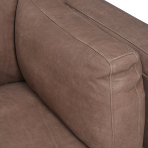 Beckman 94" Top Grain Leather Sofa - Heritage Chocolate