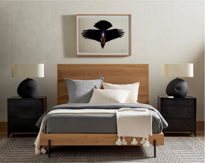 Bellford 24" 3 Drawer Nightstand - Black