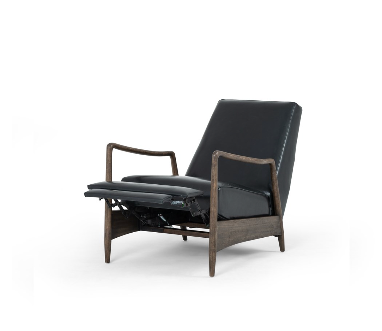 Brandon 29" Top Grain Leather Reclining Chair - Dakota Black