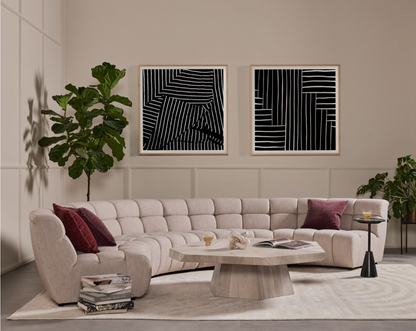 Bronx 53" Coffee Table - Ashen Walnut