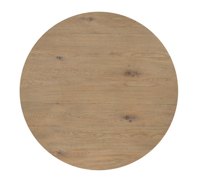 Cameron 48" Half-Sphere Oak Coffee Table - Natural