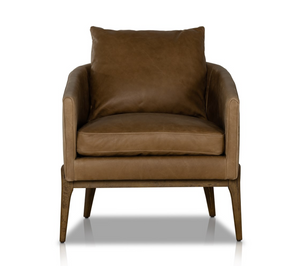 Capella 32" Top Grain Leather Occasional Chair - Palermo Drift
