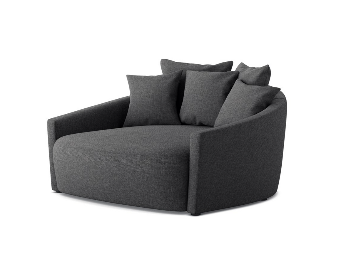 Clarissa 62" Media Lounger - Gibson Smoke