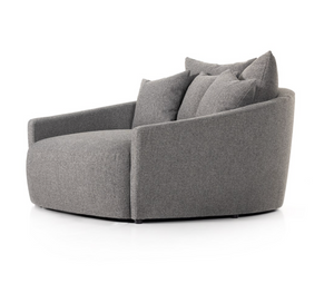 Clarissa 62" Media Lounger - Charcoal