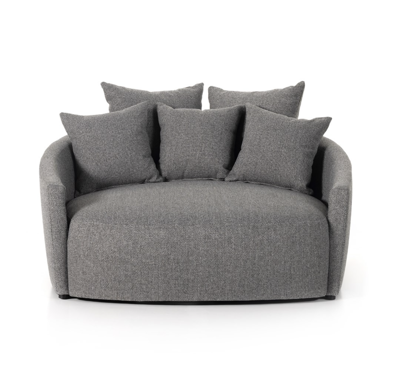 Clarissa 62" Media Lounger - Charcoal