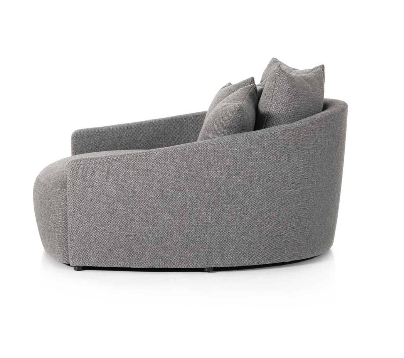 Clarissa 62" Media Lounger - Charcoal