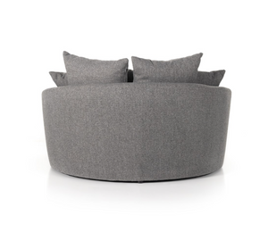 Clarissa 62" Media Lounger - Charcoal