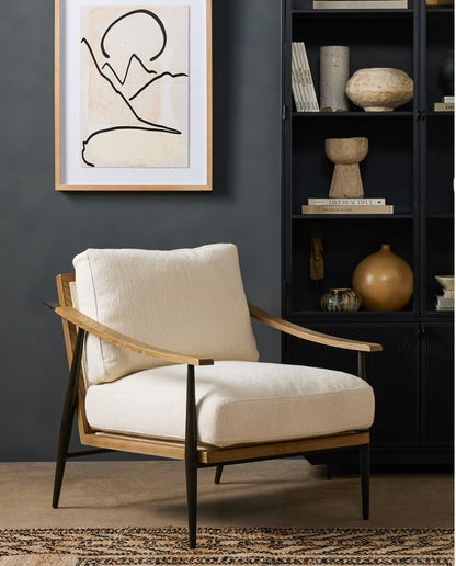 Clark 29" Occasional Chair - Ivory