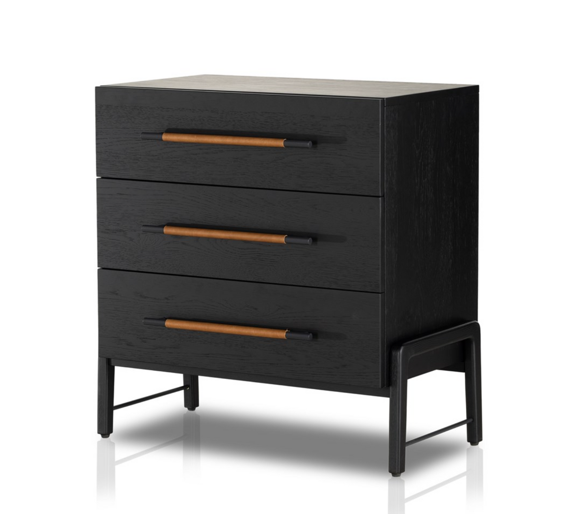 Dale 33" 3 Drawer Dresser - Ebony Oak